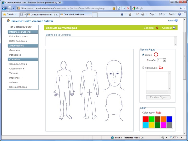 ConsultorioWeb.com le brinda diversos tipos de consultas dependiendo de su especialidad médica y la necesidad del paciente.